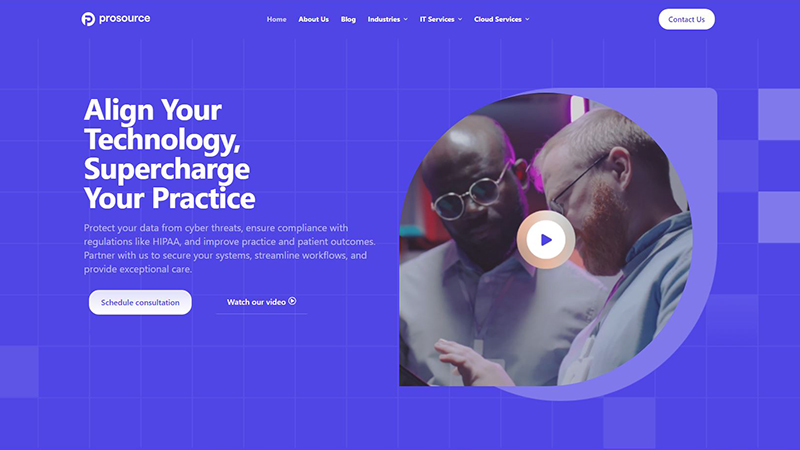 Modern responsive business website built with WordPress and custom frontend design